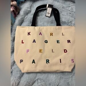 Karl Lagerfeld Paris Embroidered large tote